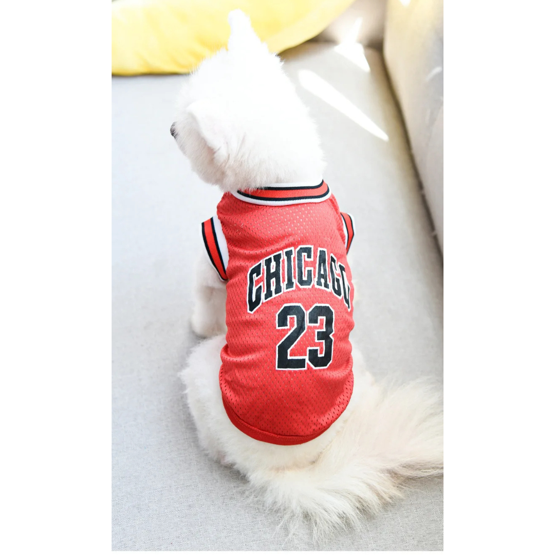Roupinha Camiseta de Basquete para Cães e Gatos