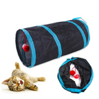 Túnel Dobrável para Gatos com Brinquedos Interativos - imagem 7