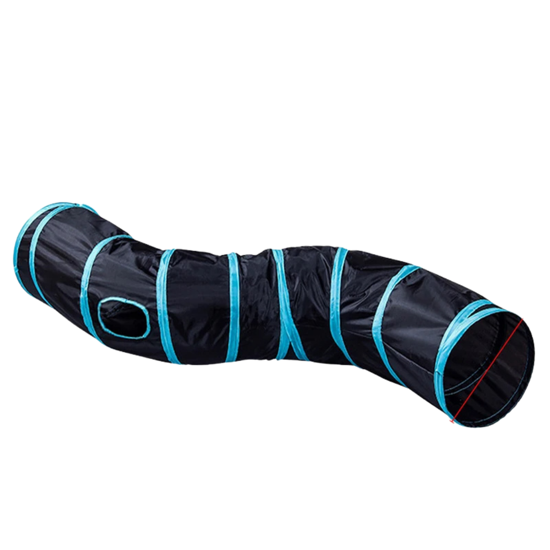 Túnel Dobrável para Gatos com Brinquedos Interativos - imagem 4