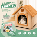 Cama Casinha Toca de Pelúcia  – Snouty™ + BRINDE: Cobertor Pet Magic™