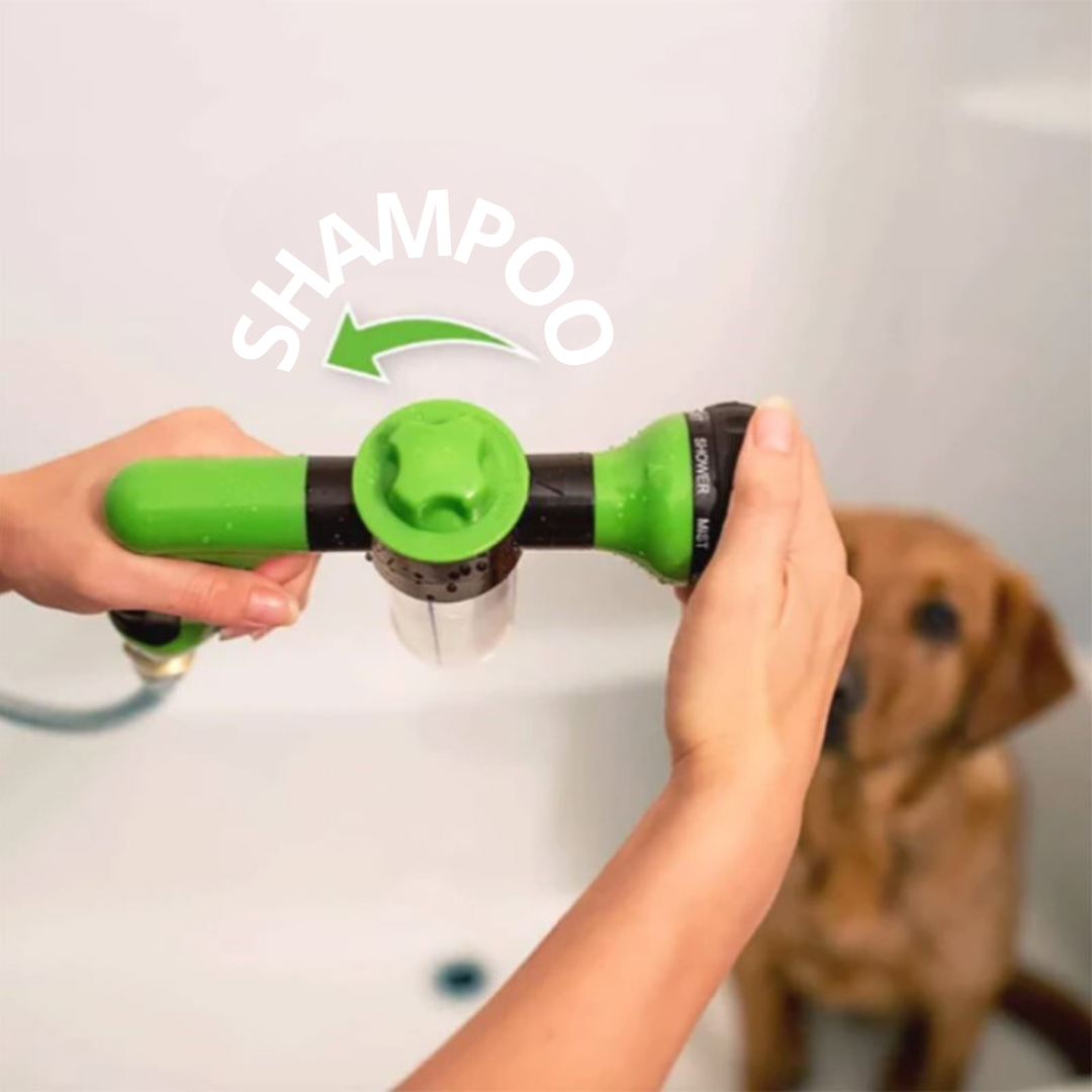 Chuveirinho com Pulverizador de Shampoo – Banho Prático e Econômico para Pets