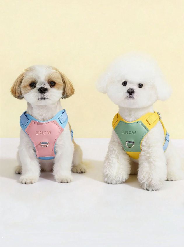 Peitoral Ajustável Respirável e Reflexivo para Cães – Conforto e Segurança para Passeios