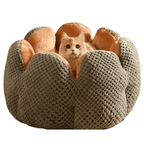 Cama Puff Pet Florzinha™  - Ultra Macia Para Gatos + BRINDE:  Bolinha Interativa Inteligente