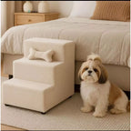 Escada 3 Degraus Impermeável em Suede para Cachorro e Gato