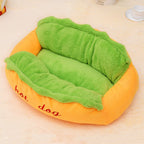 Cama Pet temática estilo Hot Dog - CozyPaws™