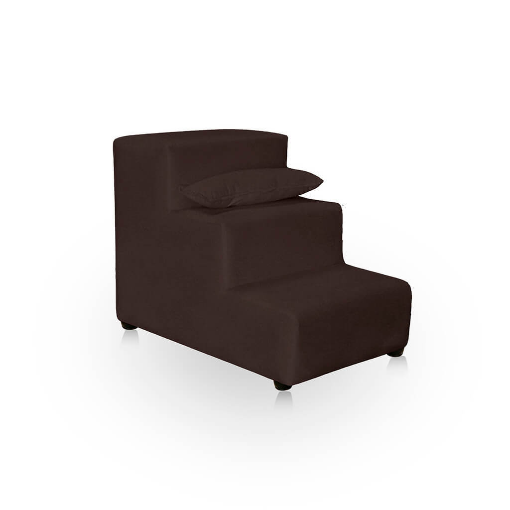 Escada 3 Degraus Impermeável em Suede para Cachorro e Gato