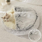 Cama Para Gatos Nuvem Luxury™ Antiansiedade + BRINDE: Bolinha Interativa Inteligente