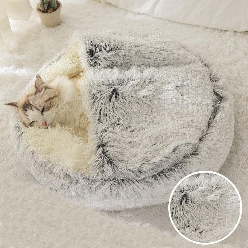 Cama Para Gatos Nuvem Luxury™ Antiansiedade + BRINDE: Bolinha Interativa Inteligente