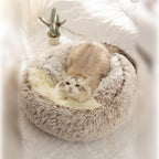 Cama Para Gatos Nuvem Luxury™ Antiansiedade + BRINDE: Bolinha Interativa Inteligente