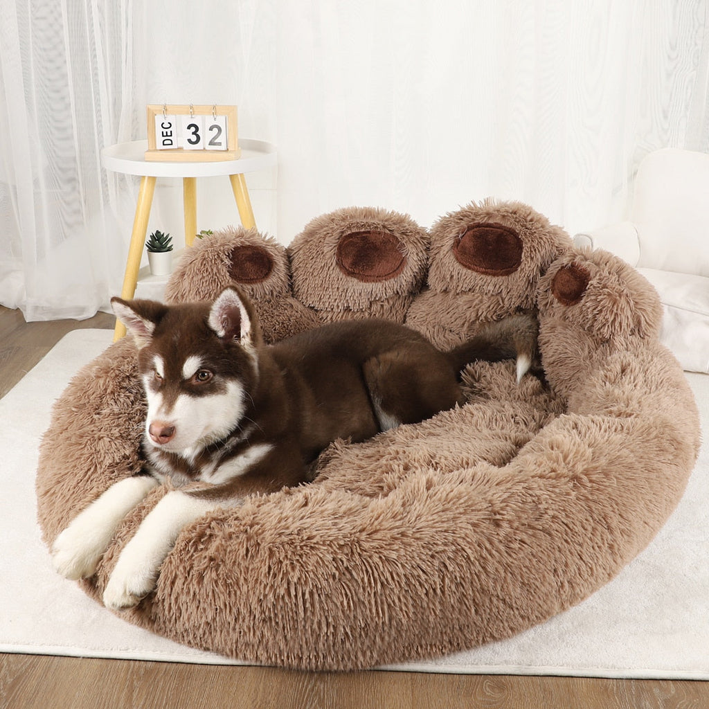 Cama Anti Ansiedade em Formato de Pata para Cachorro e Gato - Pet Pawzy™