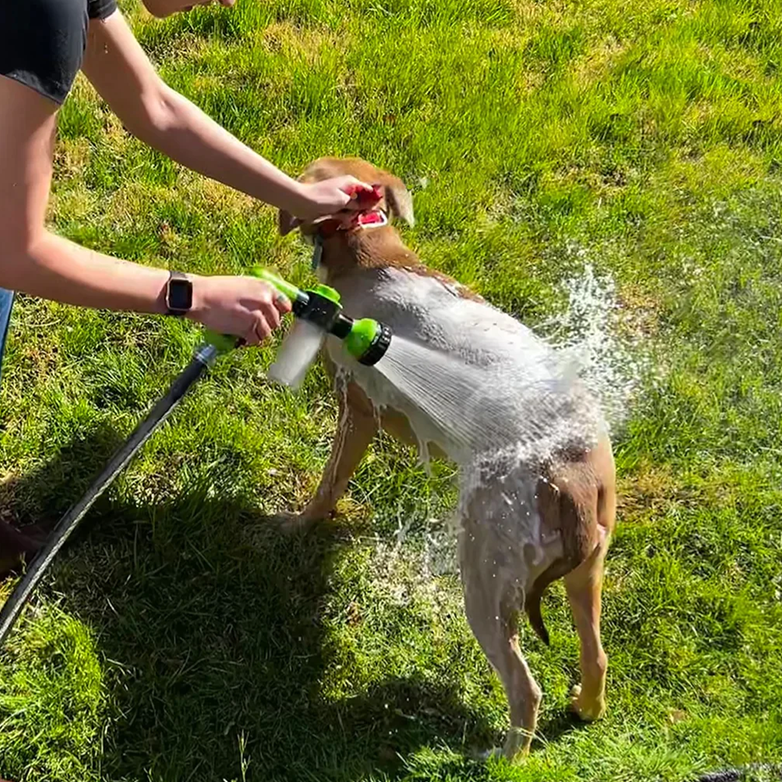Chuveirinho com Pulverizador de Shampoo – Banho Prático e Econômico para Pets