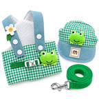 Kit Peitoral com Guia e  Boné para Passeios para Cães e Gatos