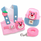 Kit Peitoral com Guia e  Boné para Passeios para Cães e Gatos