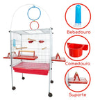 Viveiro Completo para Calopsitas e Pássaros com Play Ground e Acessórios