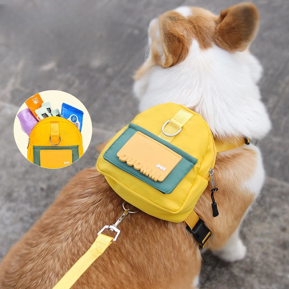 Mochila Pet com Peitoral e Guia Para Animais - Conforto e Praticidade para Passeios