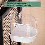 Banheira Italiana Suspensa Divertida para Pássaros – Calopsitas, Canários e Outras Aves