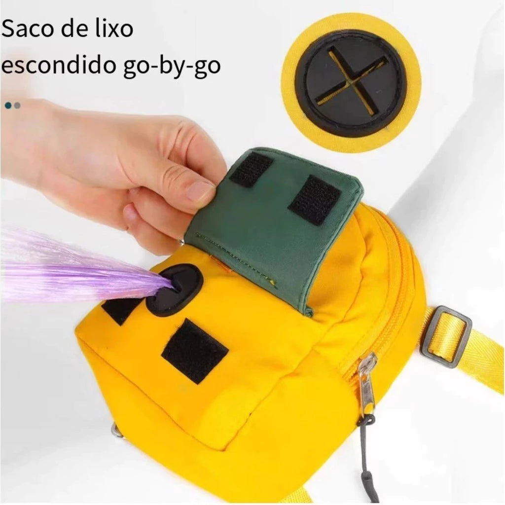 Mochila Pet com Peitoral e Guia Para Animais - Conforto e Praticidade para Passeios