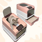 Caixa de Areia Fechada Antiodor com UV Sanitizante e Filtro Carvão para Gato SmartClean