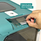 Caixa de Areia Fechada Antiodor com UV Sanitizante e Filtro Carvão para Gato SmartClean