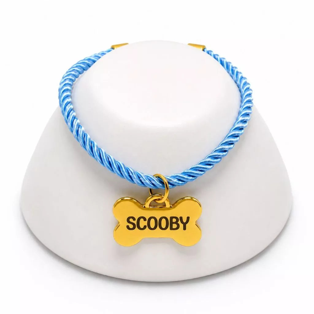 Coleira Personalizada com Plaquinha de Identificação para Cães e Gatos