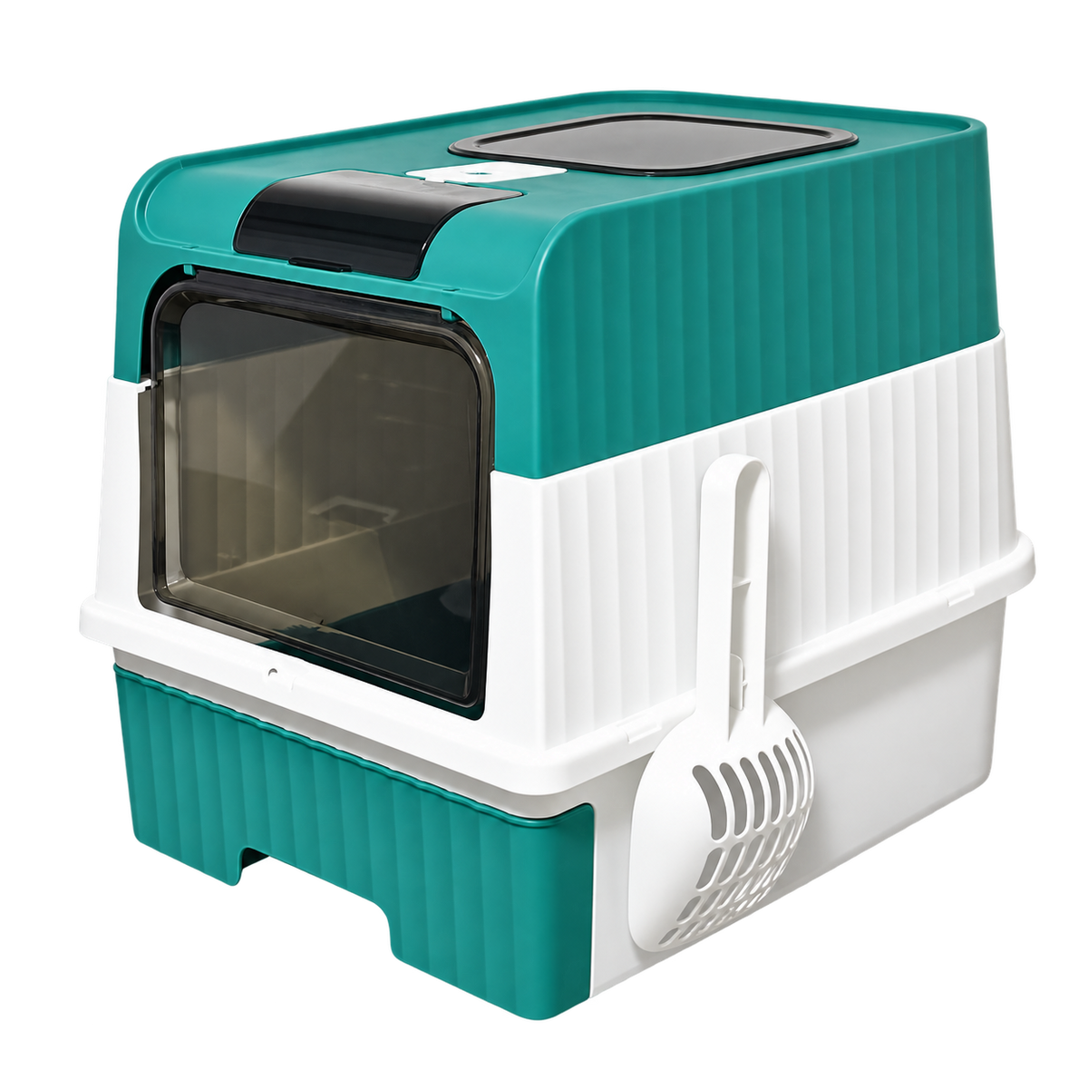 Caixa de Areia Fechada Antiodor com UV Sanitizante e Filtro Carvão para Gato SmartClean