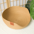 Cama de Bambu Natural para Pet com Travesseiros - Woofline™