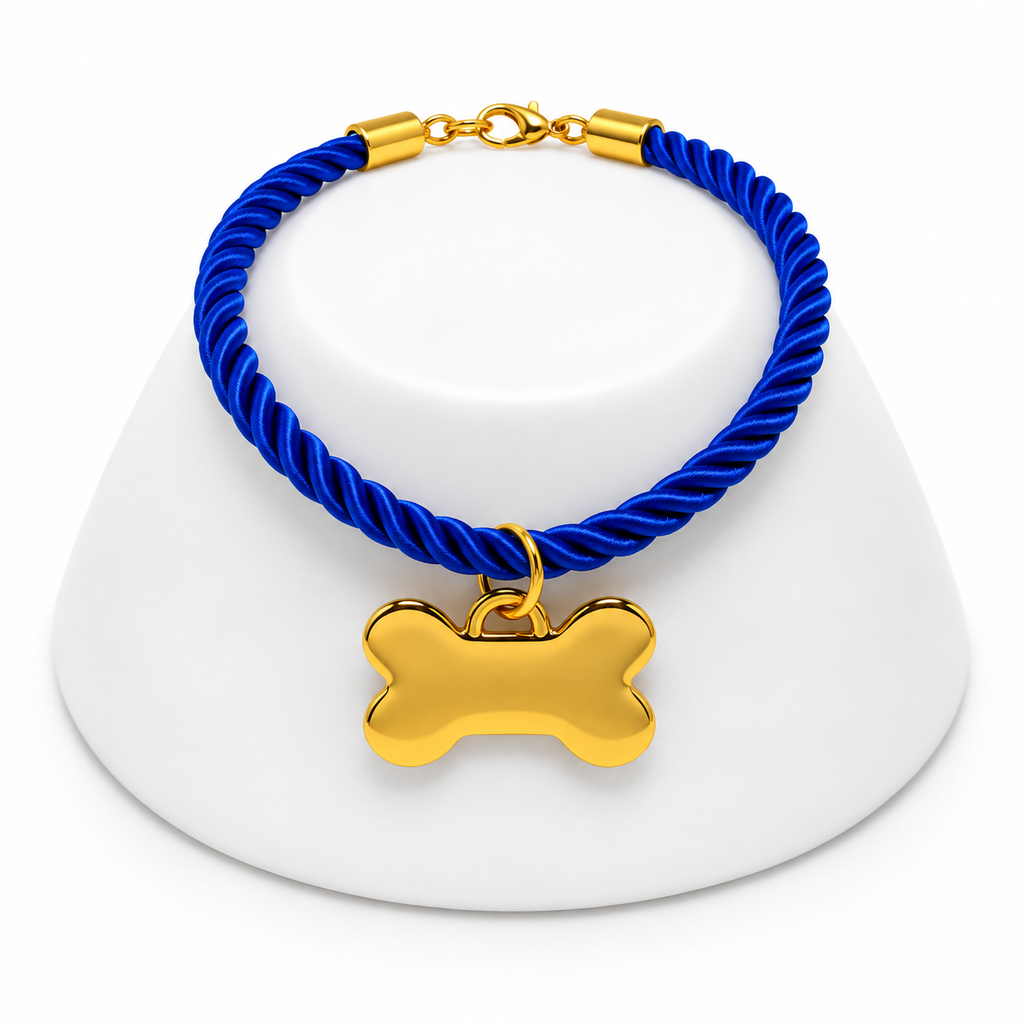 Coleira Personalizada com Plaquinha de Identificação para Cães e Gatos