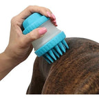 Escovinha Prática de Silicone Porta Shampoo para Pets.