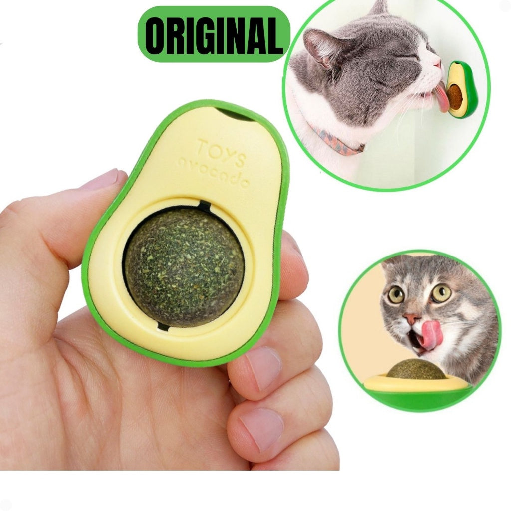 Brinquedo Interativo de Abacate com Catnip - Toys ™ para Gatos
